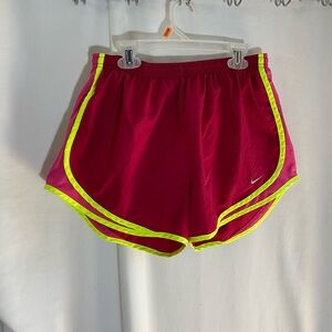 Women's Nike Red & Pink Running Shorts, size large